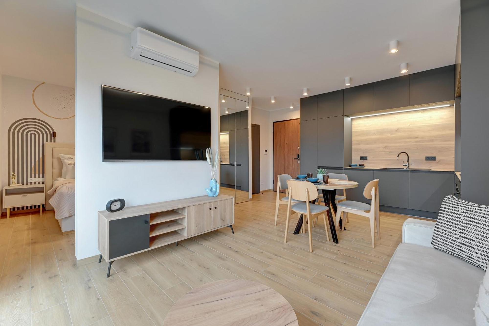 Nadmotlawie Estate Gym, Sauna & Parking By Downtown Apartments Gdansk Exterior photo